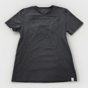 Lalabu Shirt Mens XXL Babywearing Carrier Pouch Short Sleeve V Neck Gray Dad